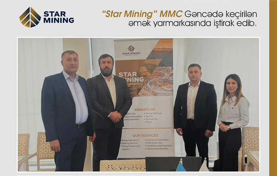 Star Mining” MMC Gəncədə keçirilən əmək yarmarkasında 16 vəzifə üzrə 78 vakansiya təqdim edib.